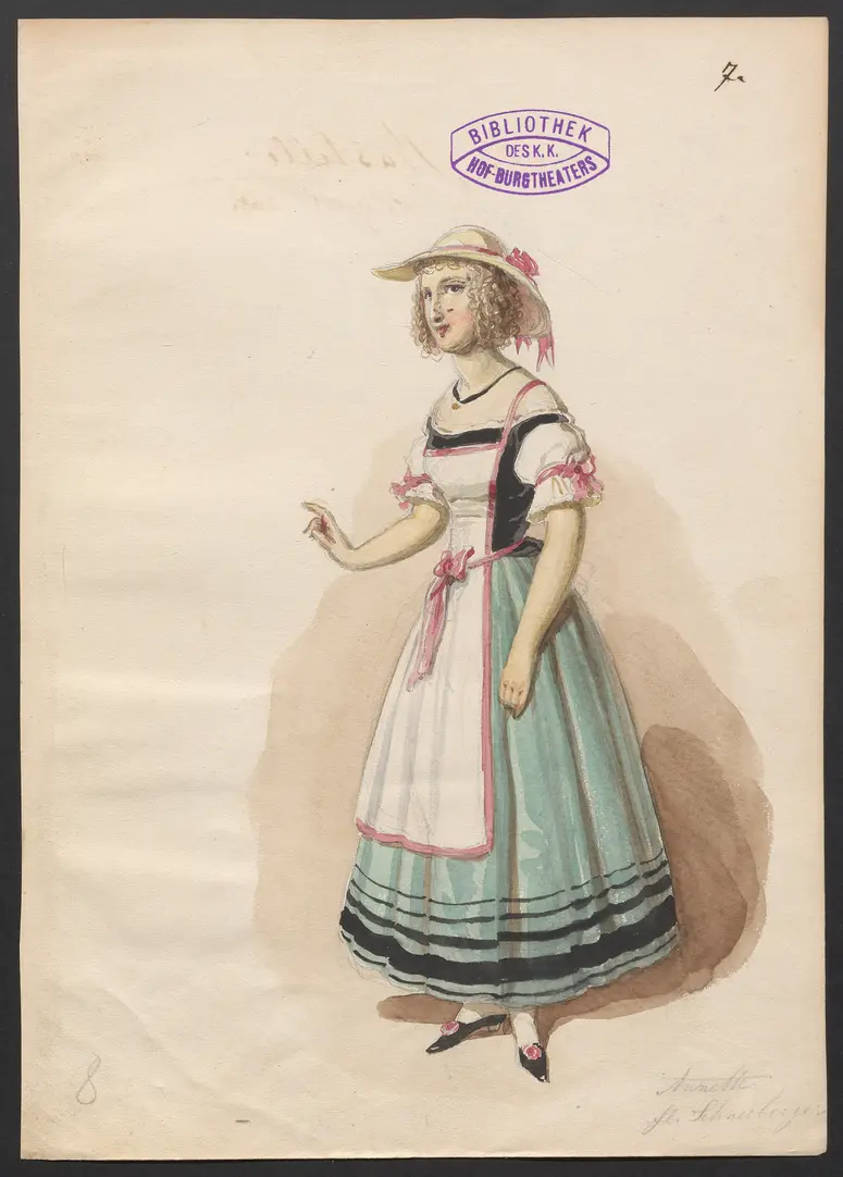 Die Bastille, Titel der Serie: Figurinen des k.k. Hof-Burgtheaters
