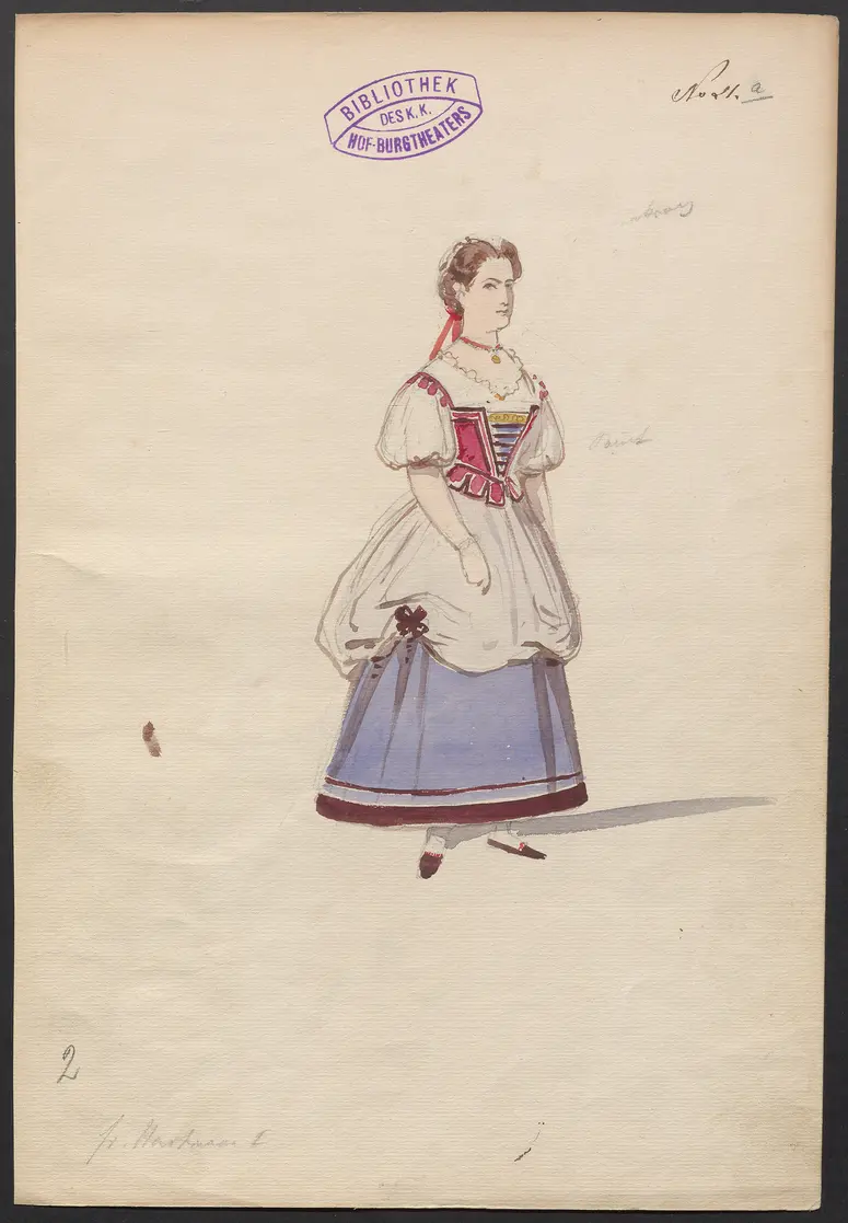 Liselotte, Titel der Serie: Figurinen des k.k. Hof-Burgtheaters