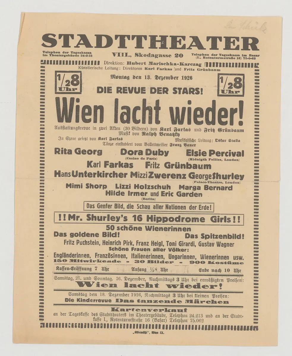 Wien lacht wieder!