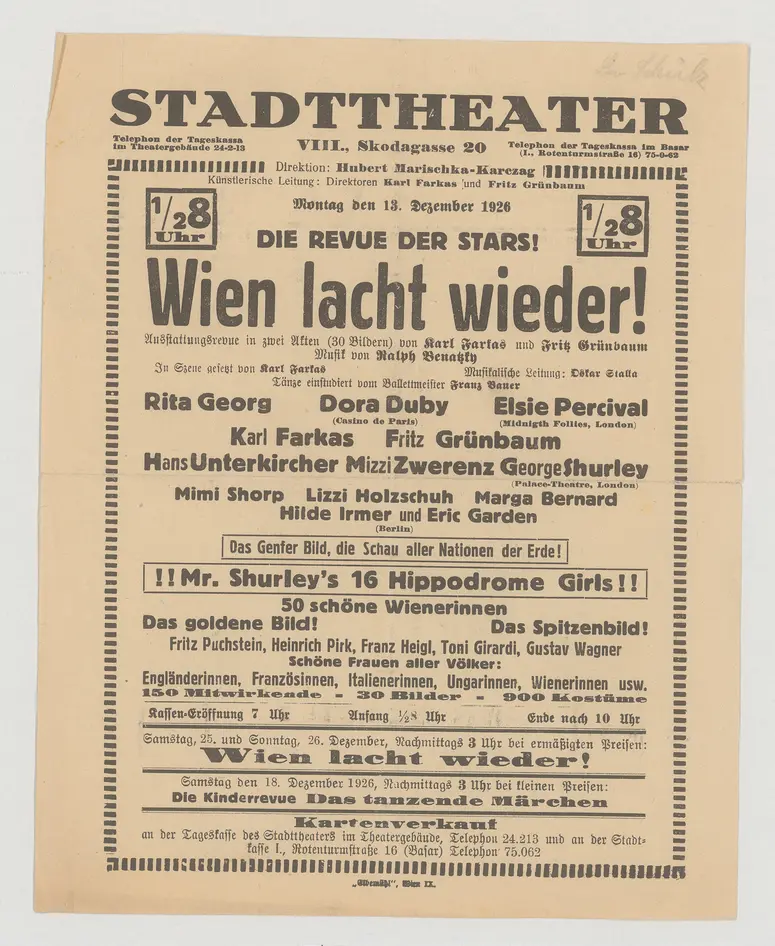 Wien lacht wieder!