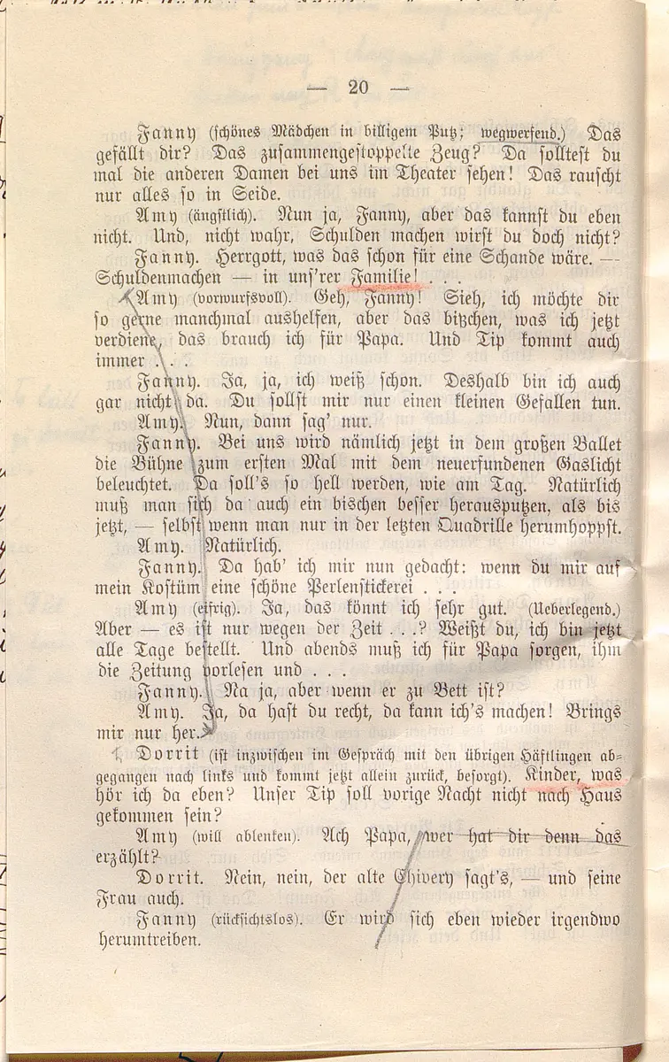 Klein Dorrit. Lustspiel in drei Akten