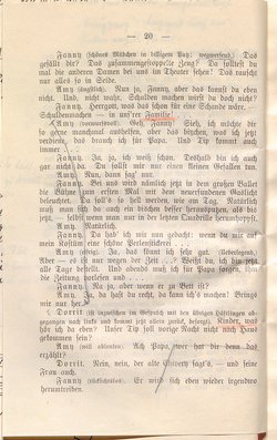 Klein Dorrit. Lustspiel in drei Akten