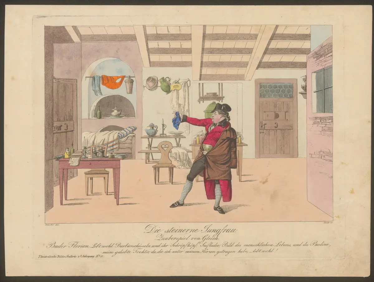 Die steinerne Jungfrau, Titel der Serie: Theatralische Bilder-Gallerie, Name der Zeitschrift: Wiener Theaterzeitung