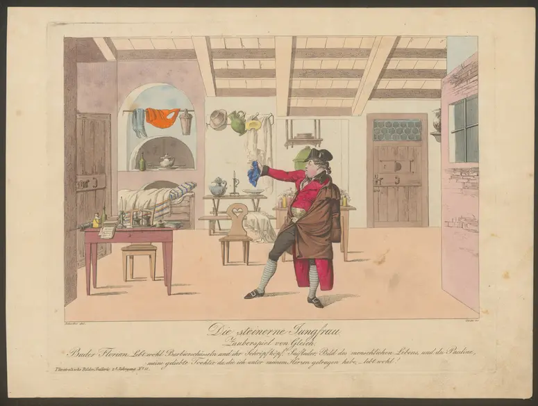 Die steinerne Jungfrau, Titel der Serie: Theatralische Bilder-Gallerie, Name der Zeitschrift: Wiener Theaterzeitung
