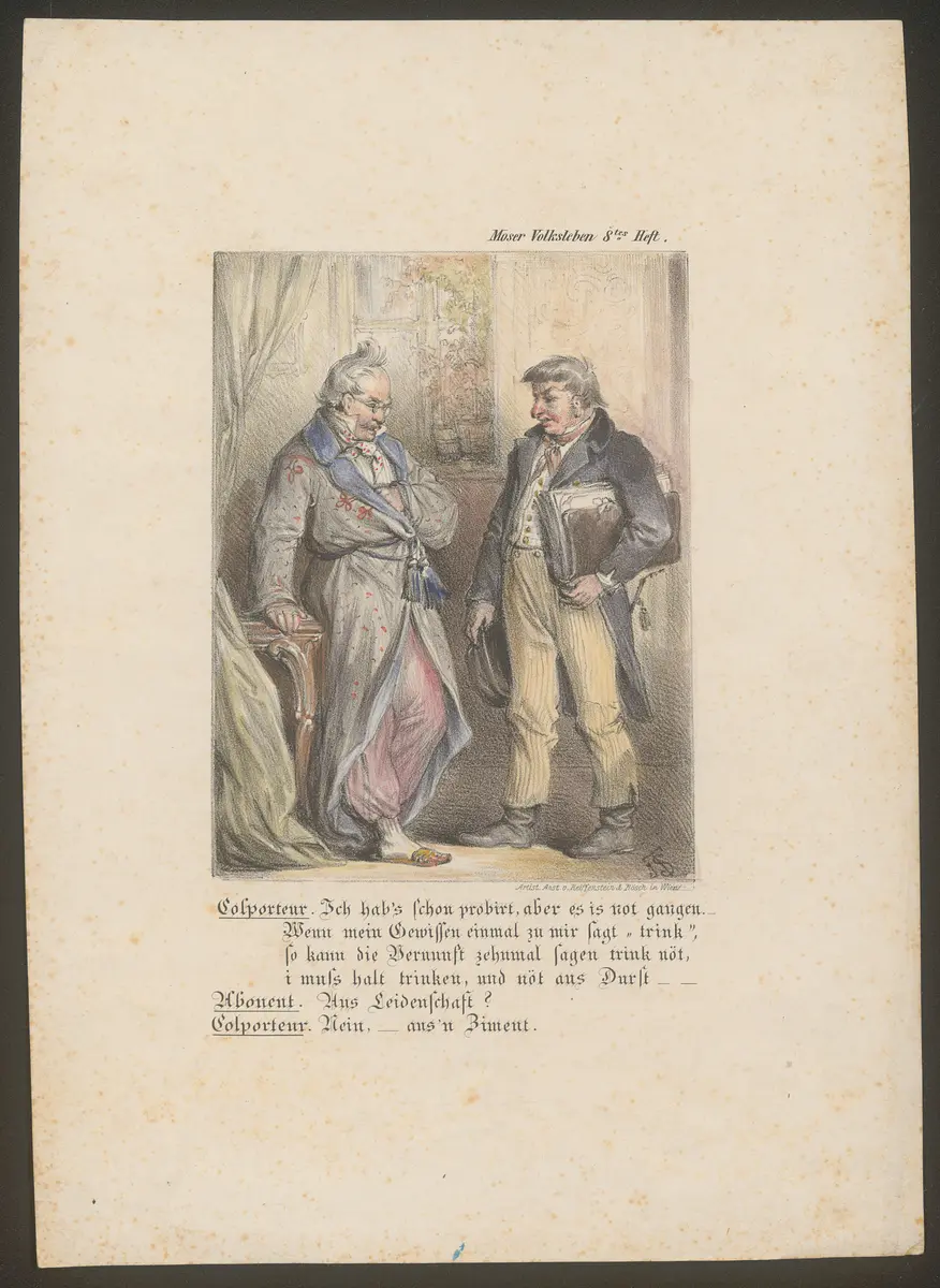 Abonnement und Colporteur