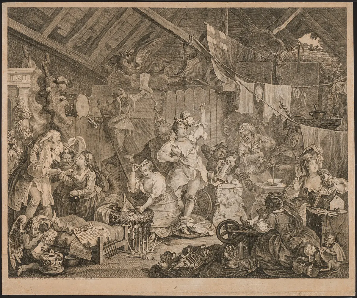 Komödianten, Originaltitel: Strolling Actresses in a Barn, Titel der Serie: Four times of the Day