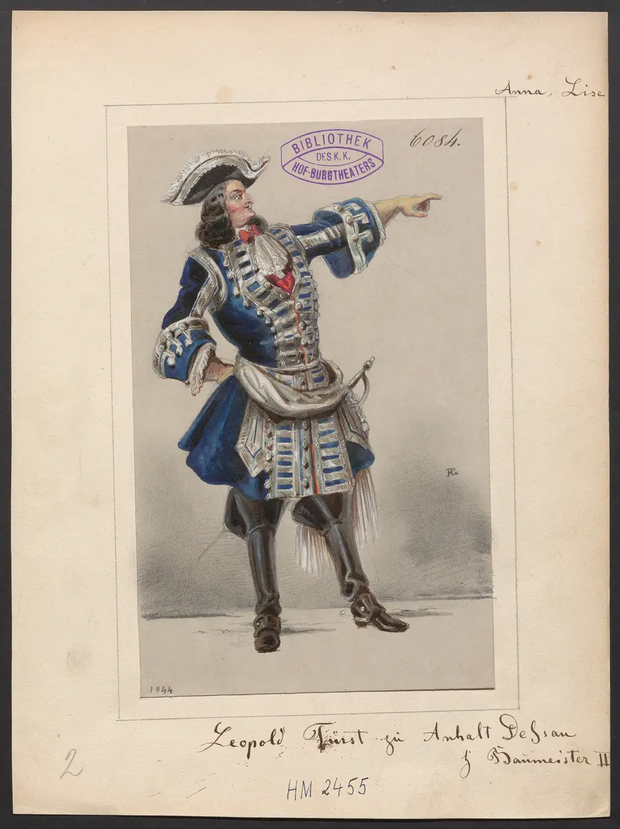 Die Anna-Lise, Titel der Serie: Figurinen des k.k. Hof-Burgtheaters