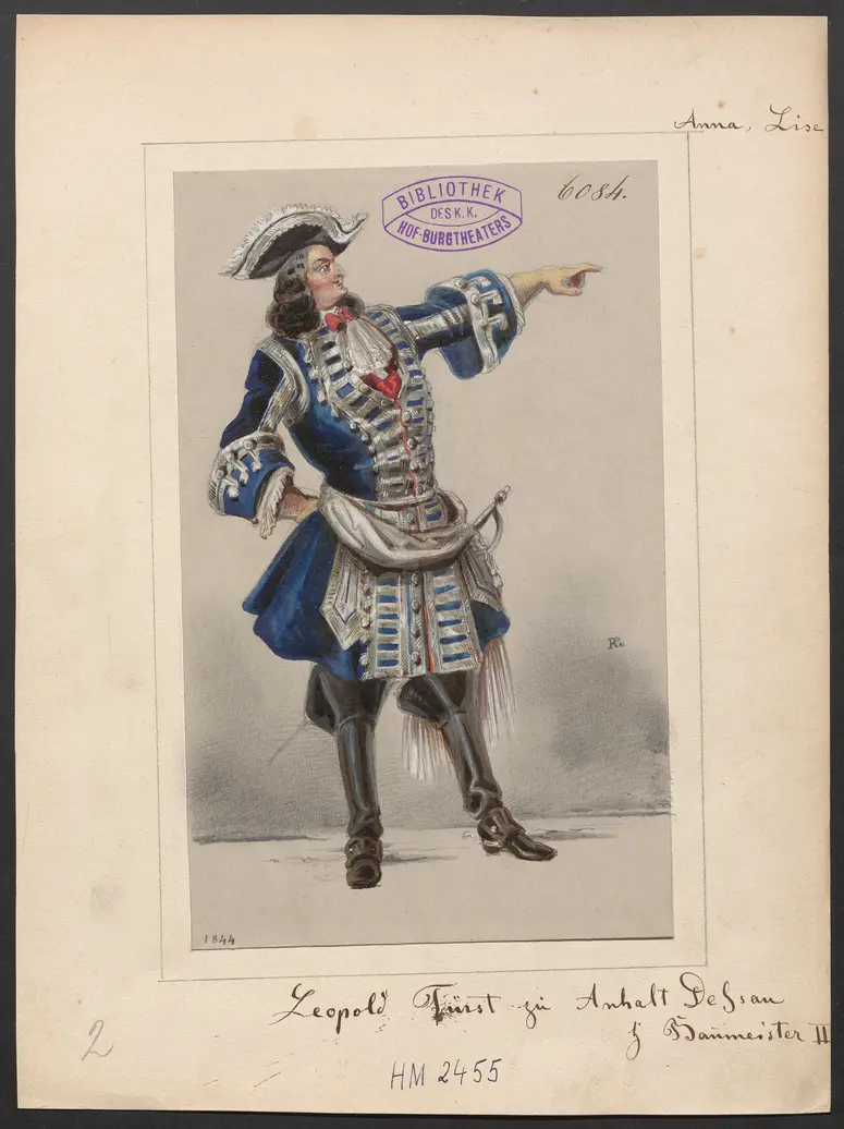 Die Anna-Lise, Titel der Serie: Figurinen des k.k. Hof-Burgtheaters