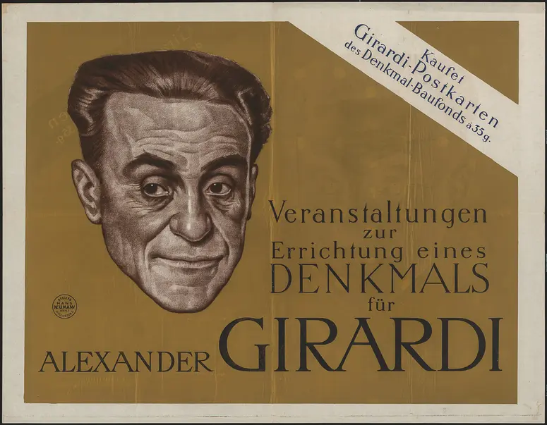 Veranstaltung zur Errichtung eines Denkmals für Alexander Girardi