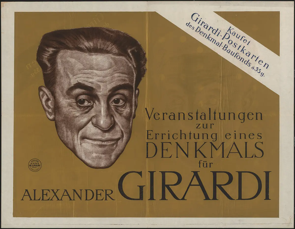 Veranstaltung zur Errichtung eines Denkmals für Alexander Girardi