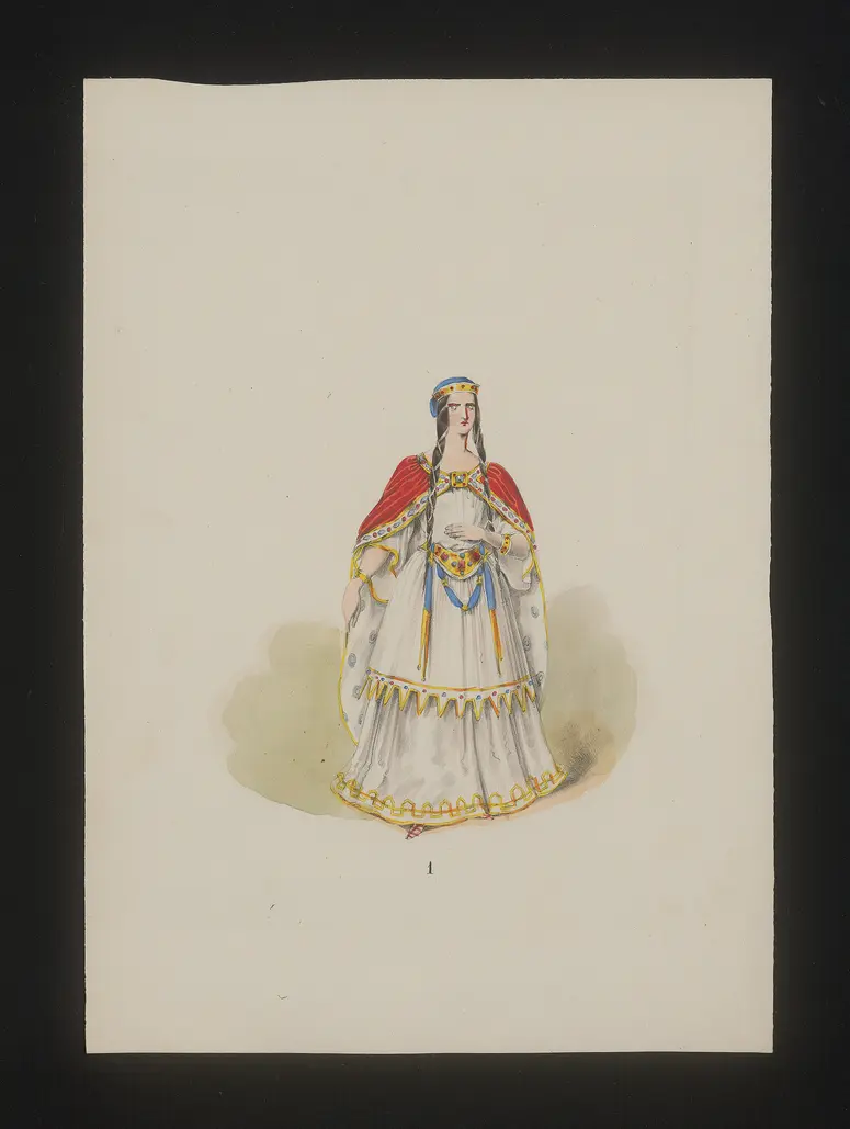 Cymbeline, Titel in Vorlageform: Die KInder Cymbelins, Titel der Serie: Neue Costume-Sammlung verschiedener Zeiten und Nationen