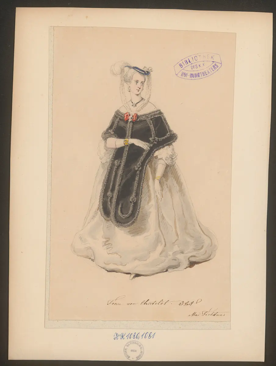 Die rote Schleife, Titel der Serie: Figurinen des k.k. Hof-Burgtheaters