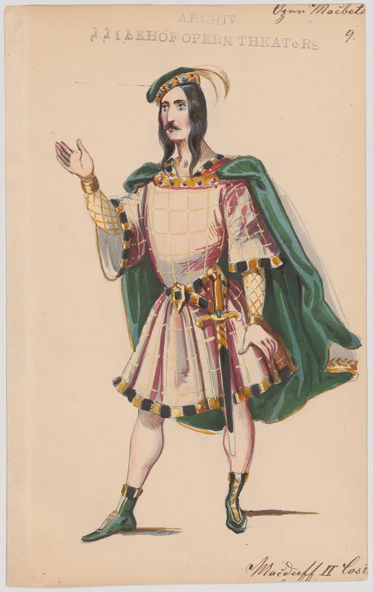 Macbeth, Titel der Serie: Figurinen des k.k. Hofoperntheaters