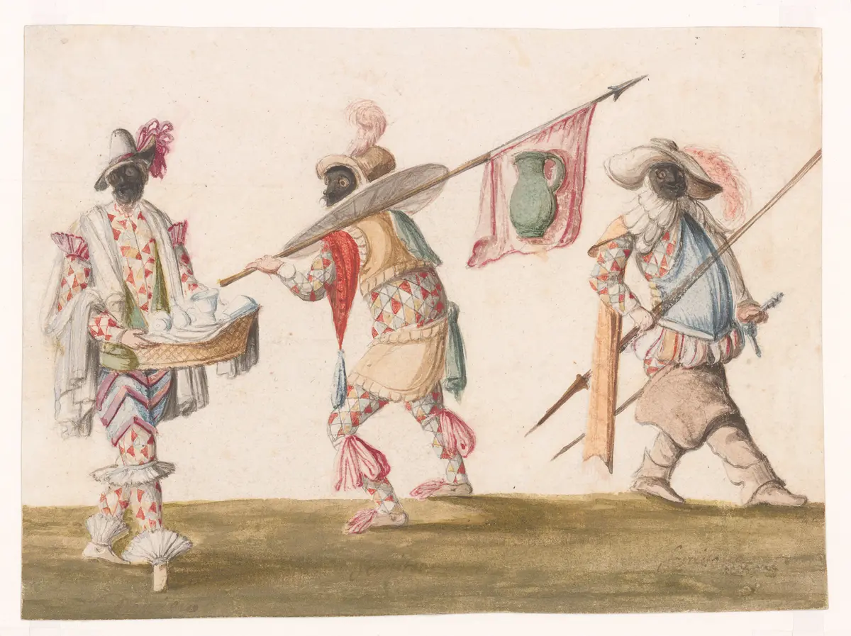 Die Verkleidungen des Arlecchino