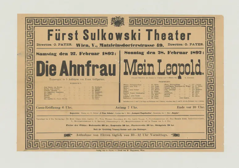 Die Ahnfrau, Mein Leopold