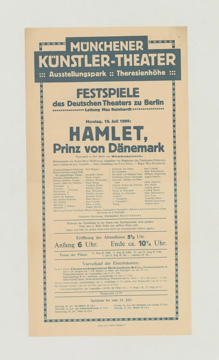 Hamlet, Prinz von Dänemark