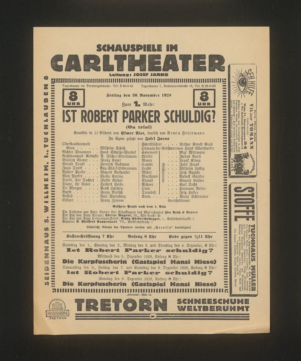 Ist Robert Parker schuldig? (On trial)