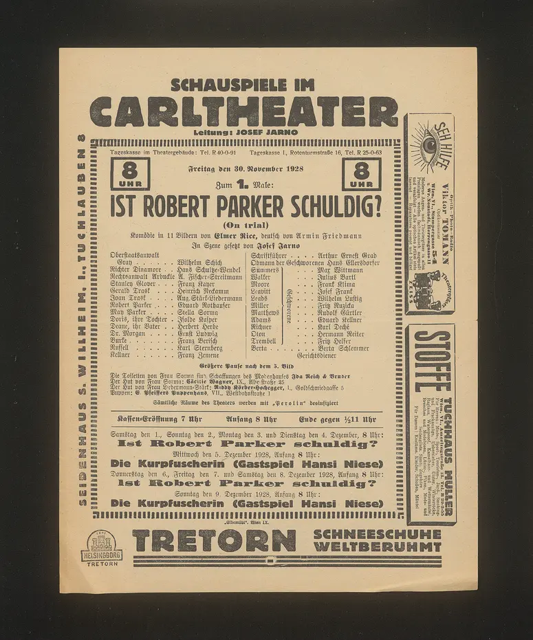 Ist Robert Parker schuldig? (On trial)