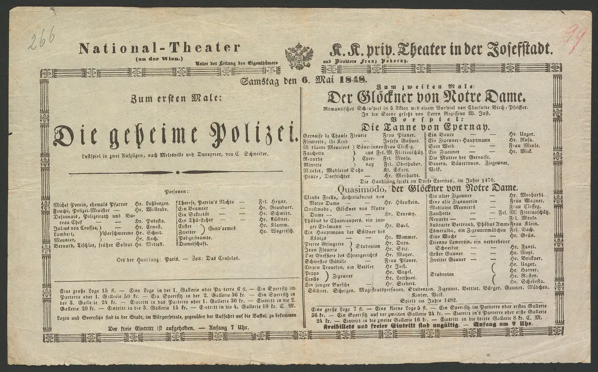 Die geheime Polizei, Der Glöckner von Notre Dame