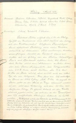 Protokolle der Ausschusssitzungen des Vereines des Deutschen Volkstheaters in Wien