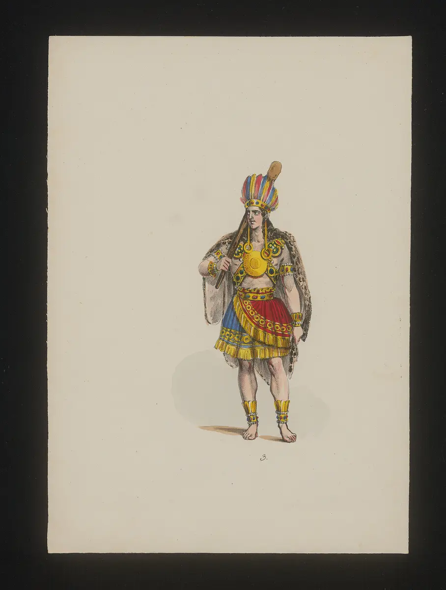 Die Spanier in Peru, Titel der Serie: Neue Costume-Sammlung verschiedener Zeiten und Nationen