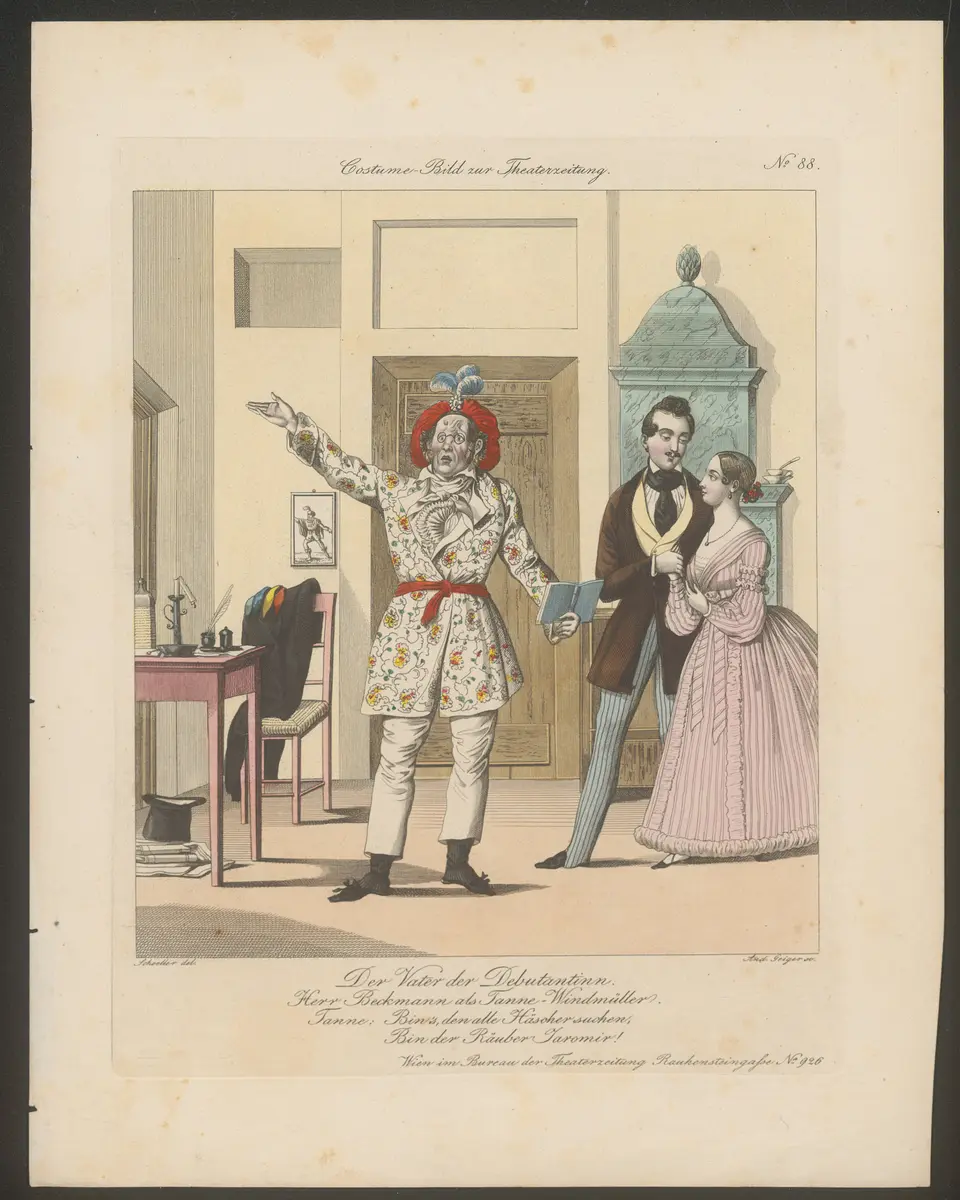 Der Vater der Debütantin, Titel der Serie: Costume-Bild, Name der Zeitschrift: Wiener Theaterzeitung