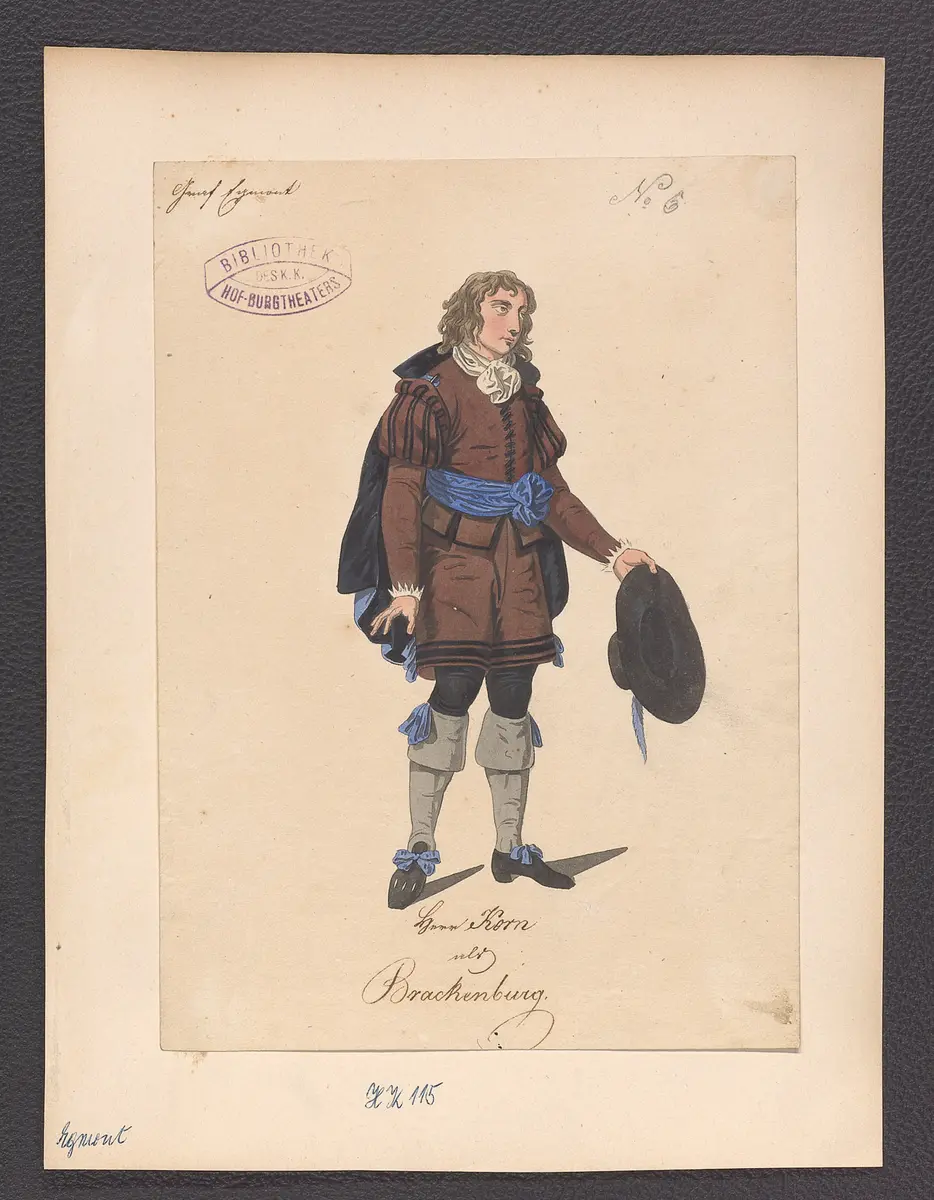 Egmont, Titel der Serie: Figurinen des k.k. Hof-Burgtheaters