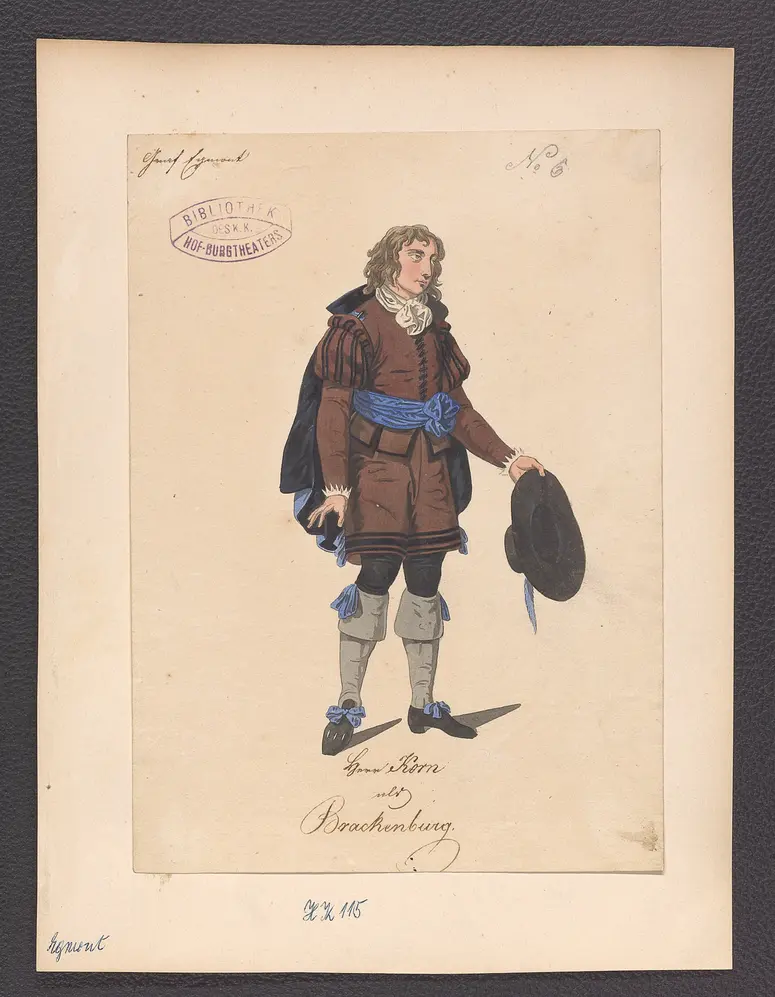 Egmont, Titel der Serie: Figurinen des k.k. Hof-Burgtheaters