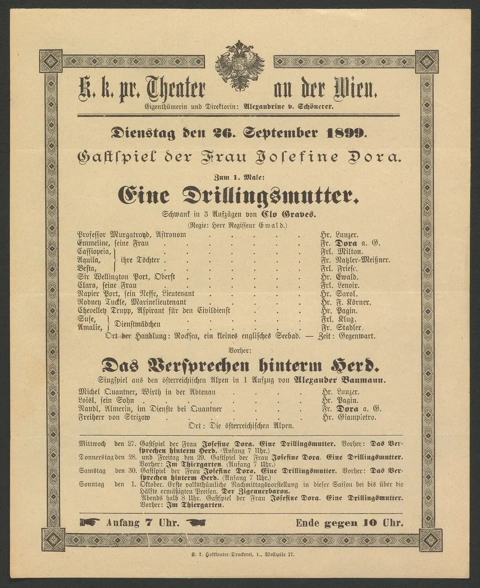 Eine Drillingsmutter, Das Versprechen hinterm Herd
