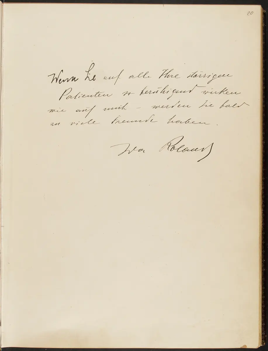 Gästebuch. Atelier Franz-Xaver Setzer, Wien
