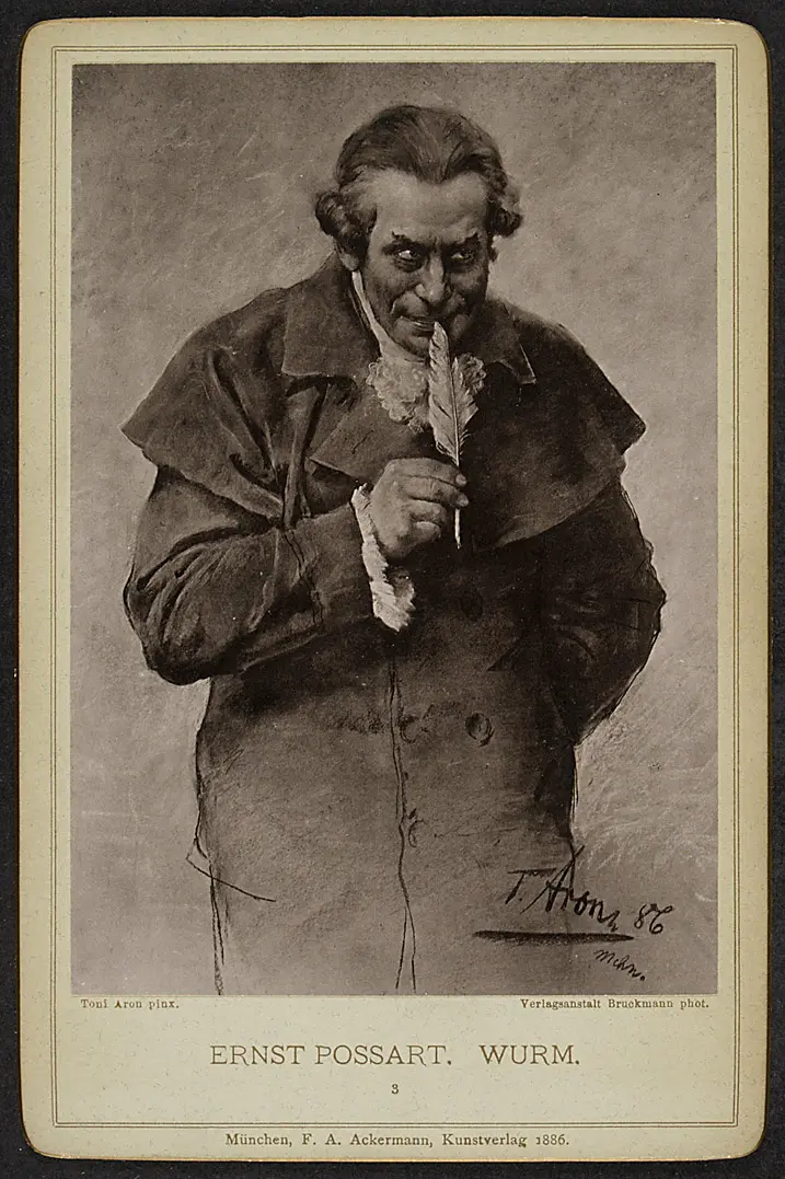 Ernst von Possart, Verweis auf Stücktitel: Kabale und Liebe