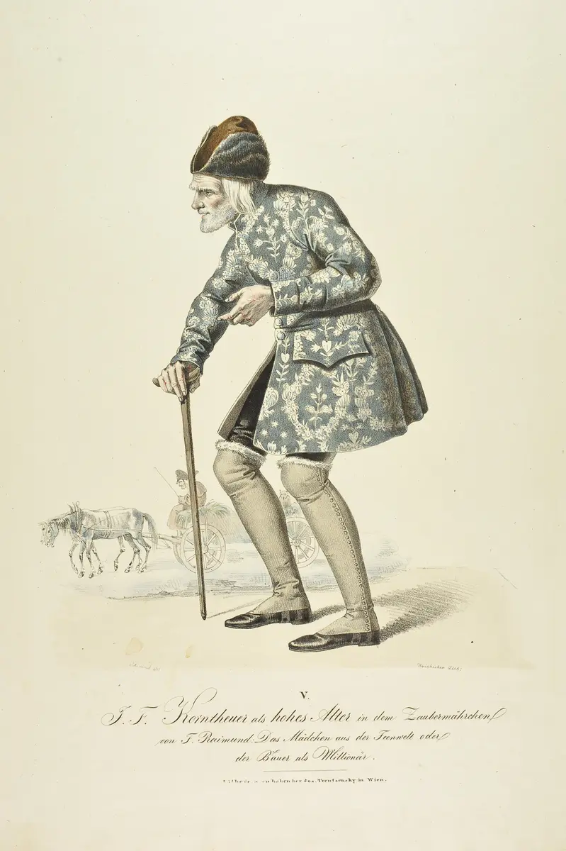 Friedrich Josef Korntheuer, Verweis auf Stücktitel: Das Mädchen aus der Feenwelt oder der Bauer als Millionär