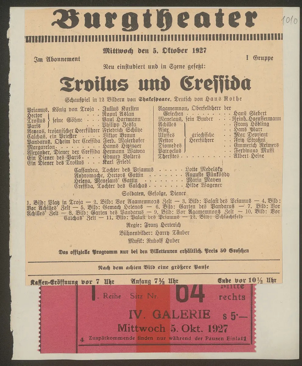 Troilus und Cressida