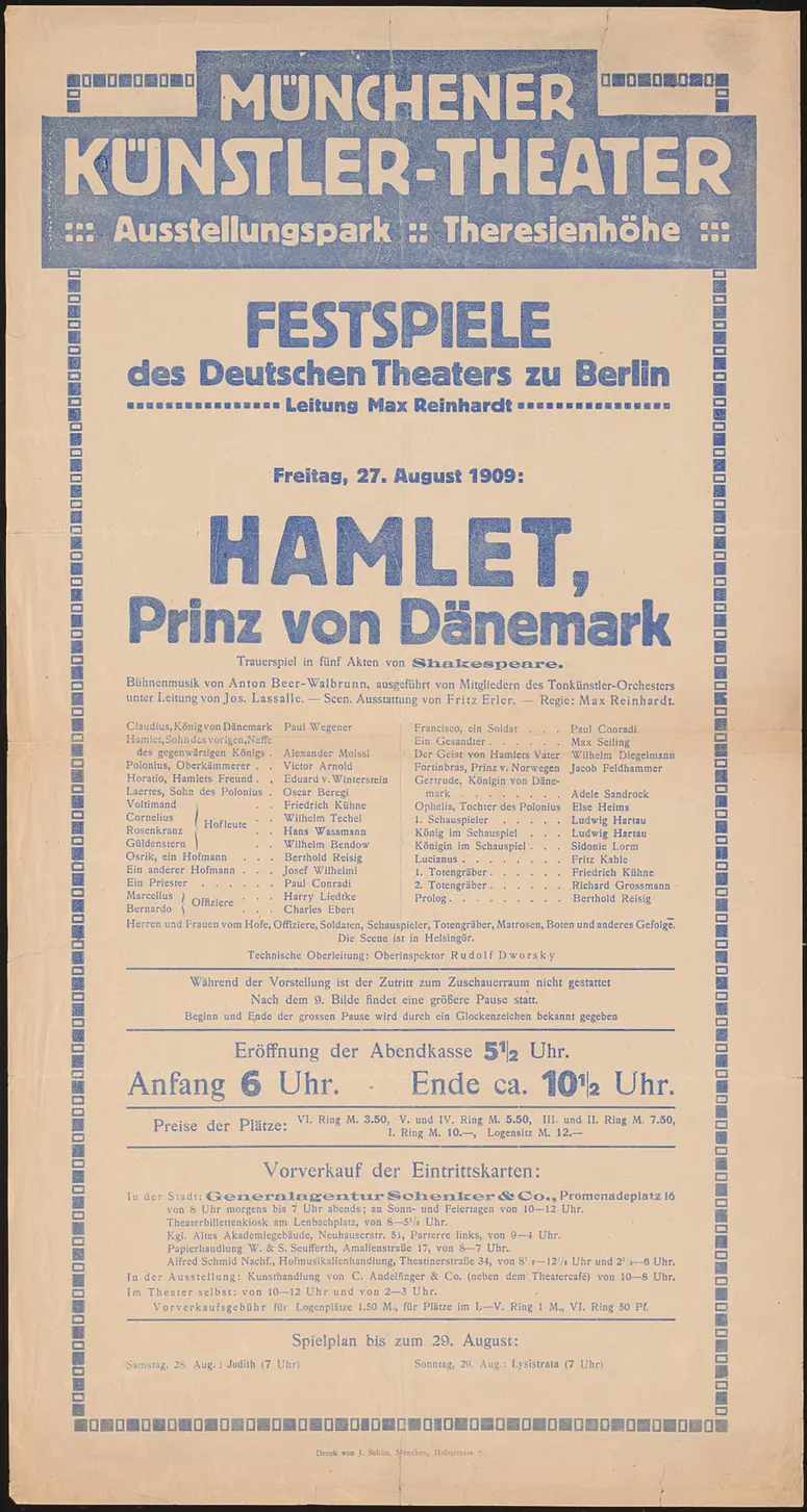 Hamlet, Prinz von Dänemark