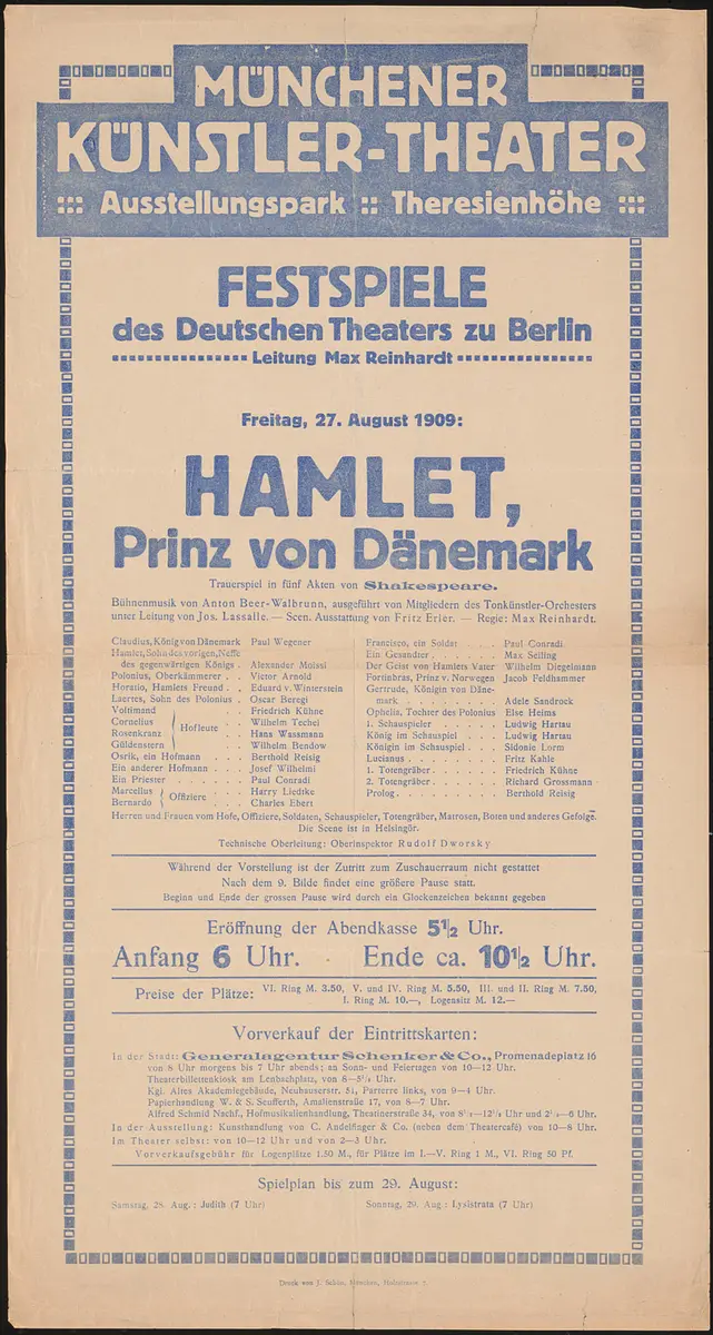 Hamlet, Prinz von Dänemark
