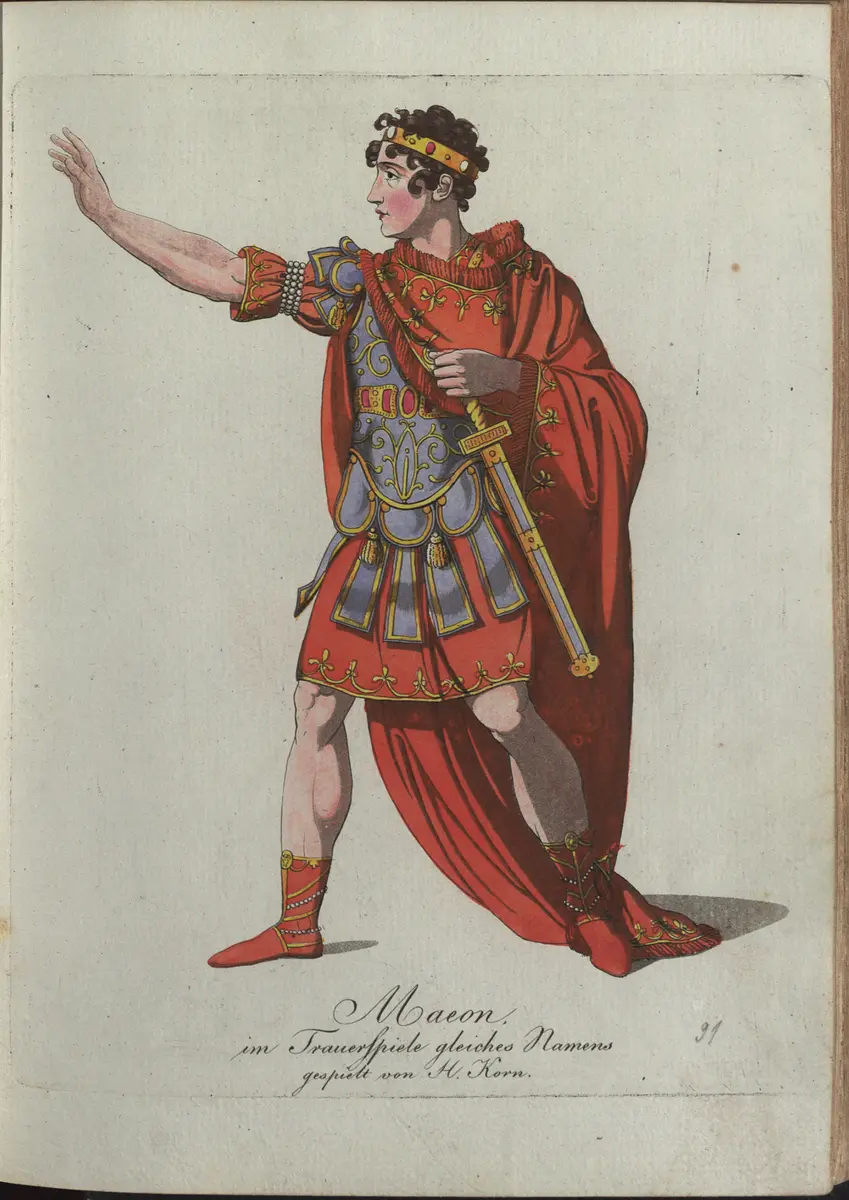 Maeon, Weiterer Titel: Mäon, Titel der Serie: Auswahl schöner Costumes für Theater- und Ball-Anzüge
