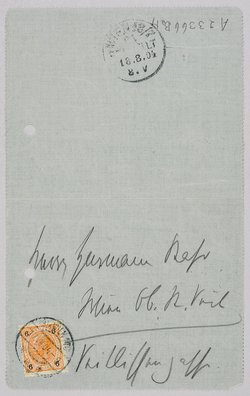 Kartenbrief