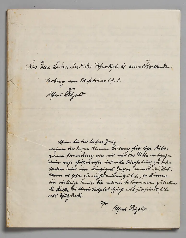 Aus dem Leben und der Werkstatt eines Werdenden. Vortrag am 20. Februar 1913