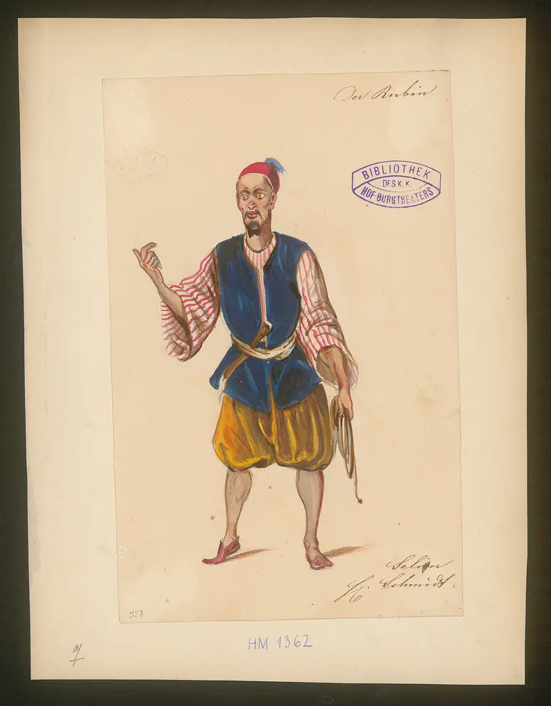 Der Rubin, Titel der Serie: Figurinen des k.k. Hof-Burgtheaters