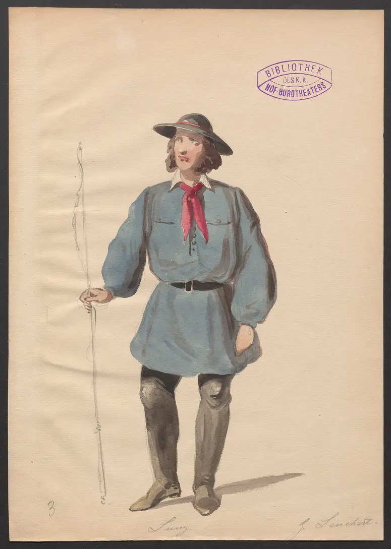 Das Forsthaus, Titel der Serie: Figurinen des k.k. Hof-Burgtheaters