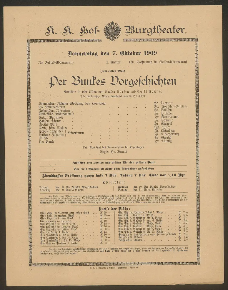 Per Bunkes Vorgeschichten