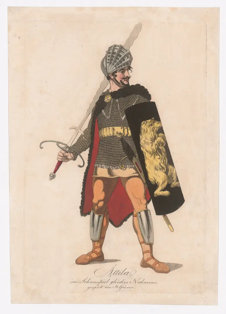 Karl Franz Grüner, Verweis auf Stücktitel: Attila