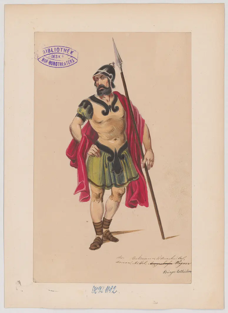 Judith, Titel der Serie: Figurinen des k.k. Hof-Burgtheaters