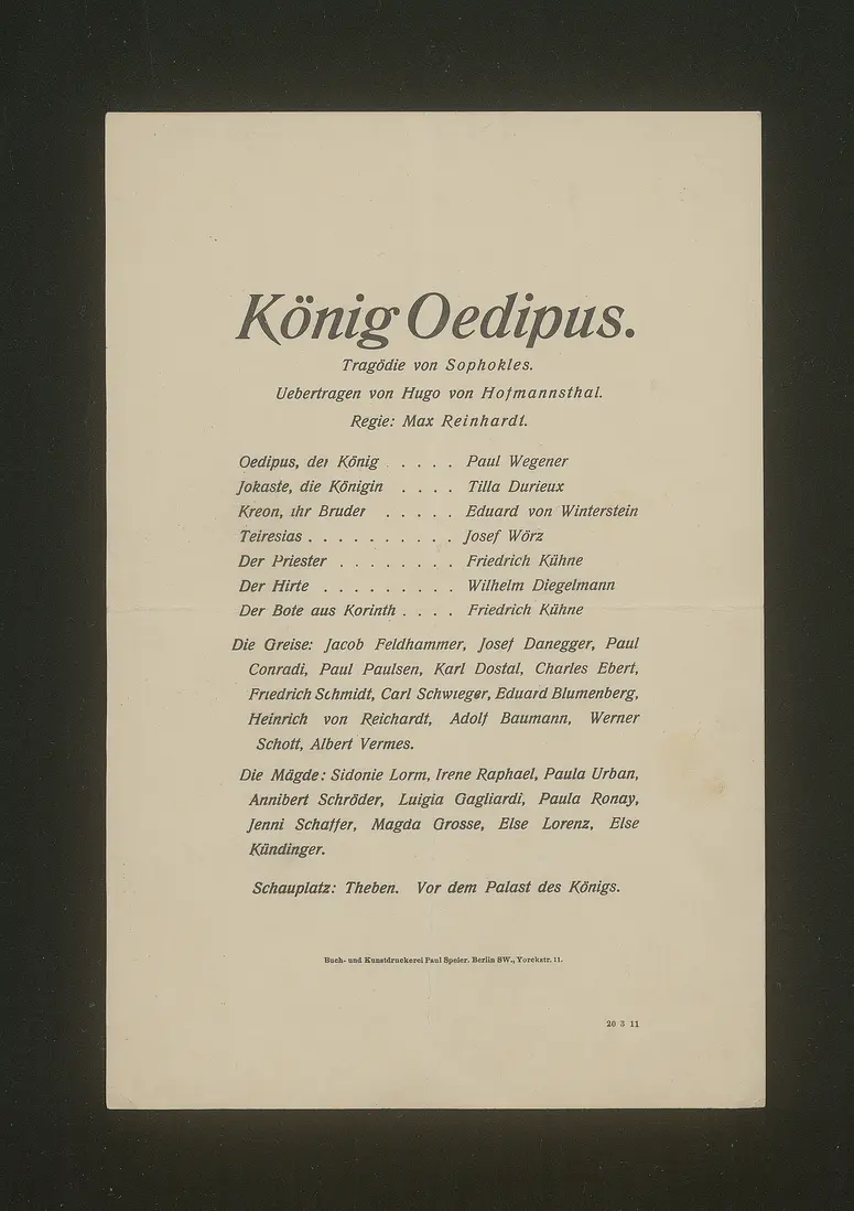 König Oedipus
