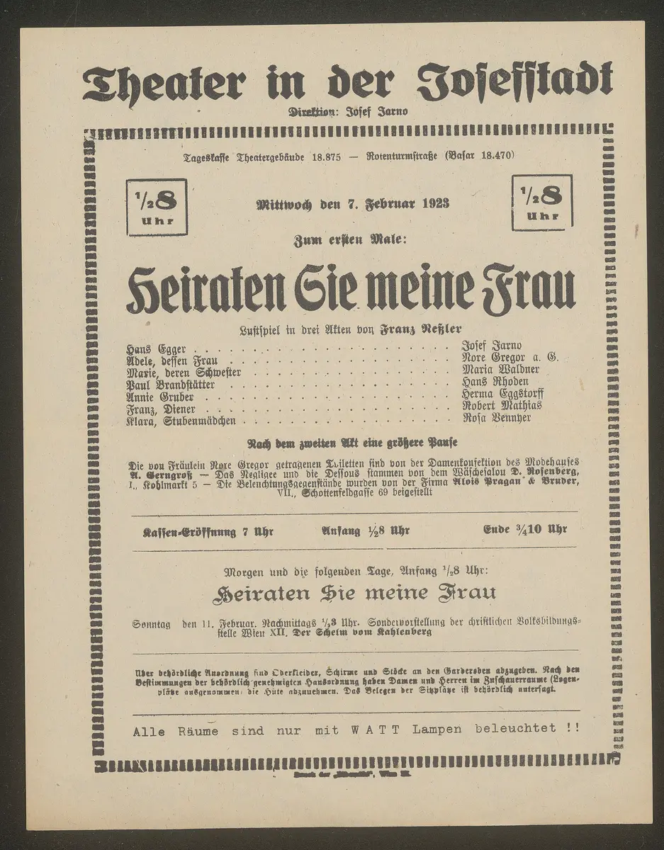 Heiraten Sie meine Frau