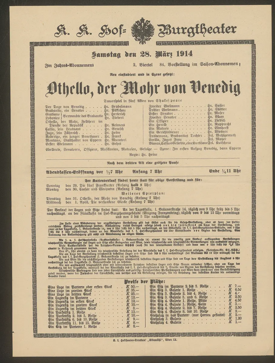 Othello, der Mohr von Venedig