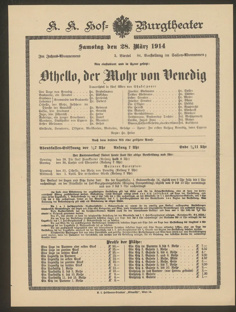 Othello, der Mohr von Venedig