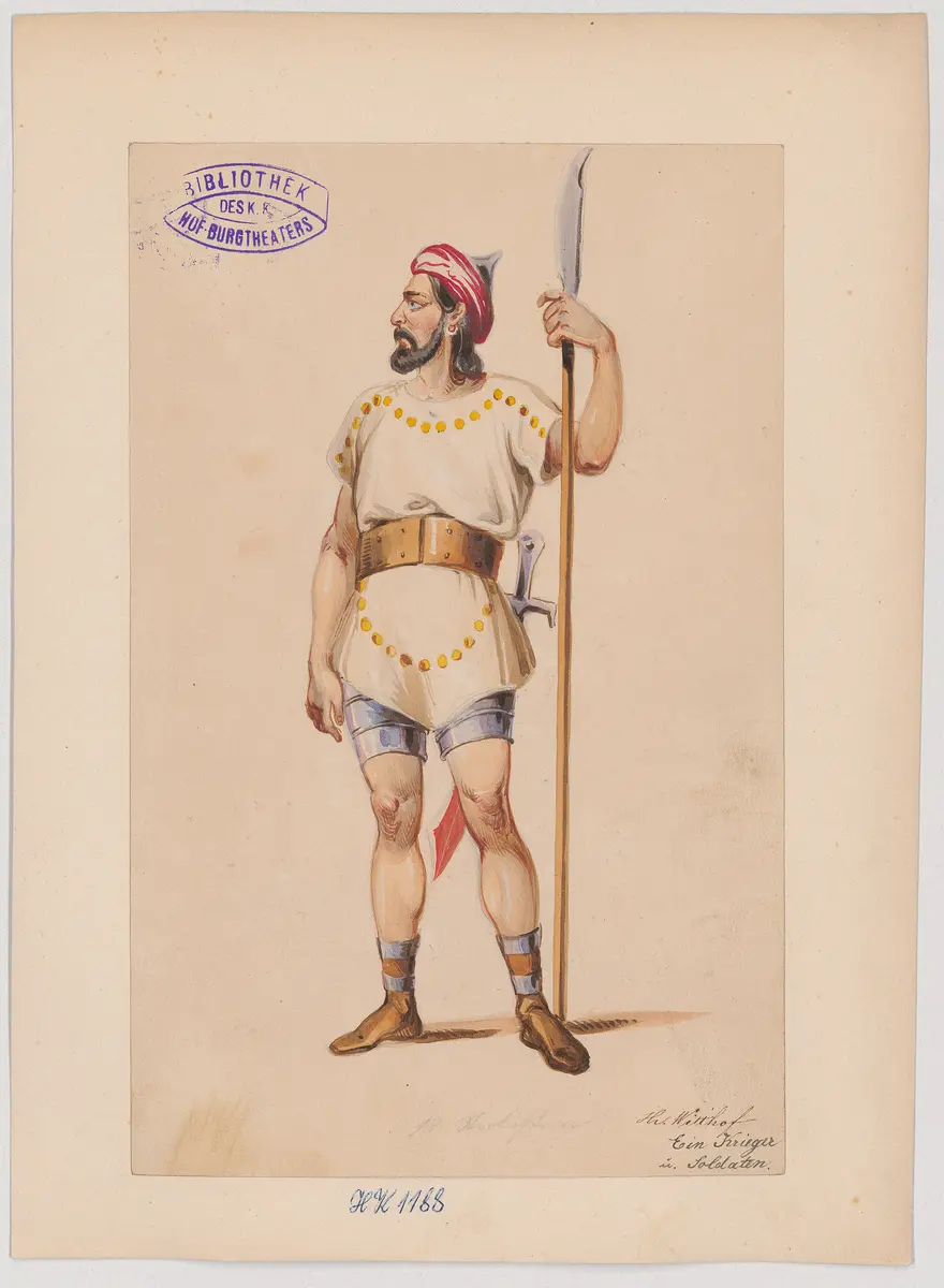 Judith, Titel der Serie: Figurinen des k.k. Hof-Burgtheaters