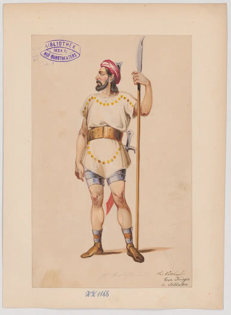 Judith, Titel der Serie: Figurinen des k.k. Hof-Burgtheaters