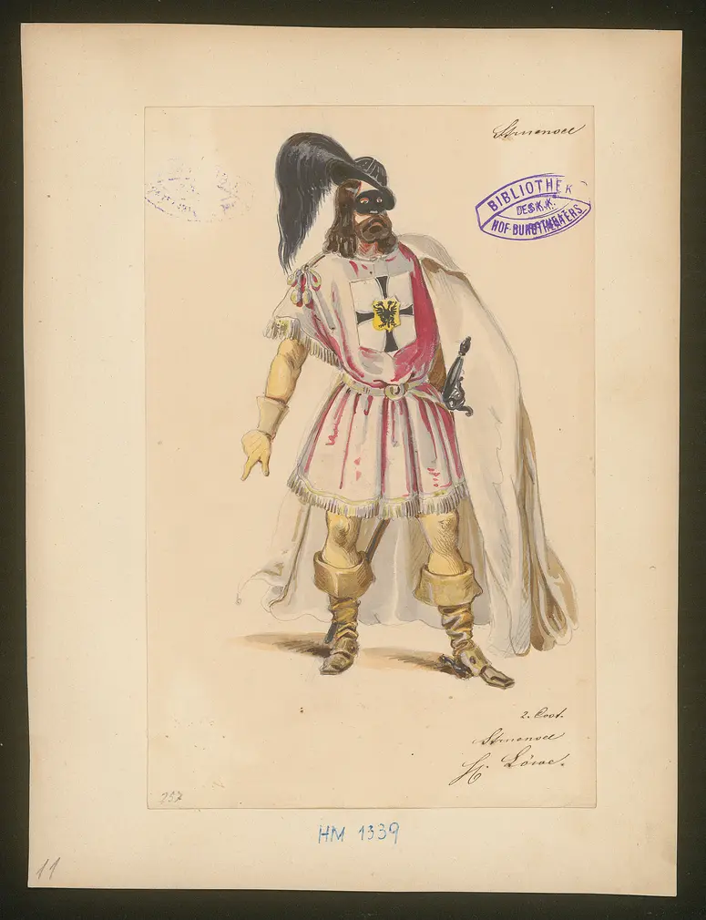 Struensee und die Deutschen in Dänemark, Titel der Serie: Figurinen des k.k. Hof-Burgtheaters